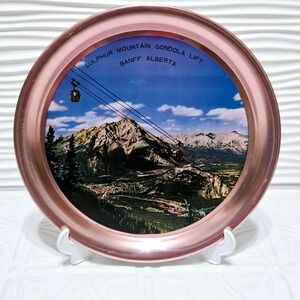 Vintage Alberta‎ Souvenir Metal Serving Tray 11"